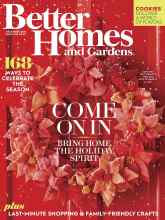 Better Homes & Gardens December 2016 Magazine Cover