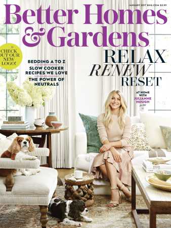 Better Homes & Gardens January 2017 Magazine Cover