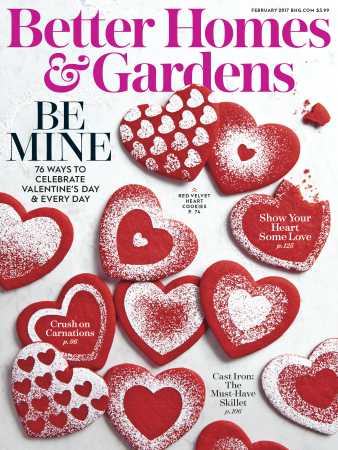 Better Homes & Gardens February 2017 Magazine Cover
