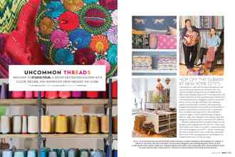 Better Homes & Gardens February 2017 Magazine Article: UNCOMMON THREADS