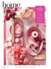 Better Homes & Gardens May 2017 Magazine Article: COLOR PEONY PINKS