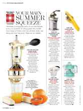 Better Homes & Gardens May 2017 Magazine Article: YOUR MAIN SUMMER SQUEEZE