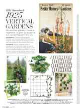 Better Homes & Gardens June 2017 Magazine Article: BHG throwback 1925 VERTICAL GARDENS