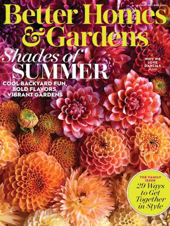 Better Homes & Gardens August 2017 Magazine Cover