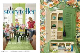 Better Homes & Gardens August 2017 Magazine Article: The storyteller