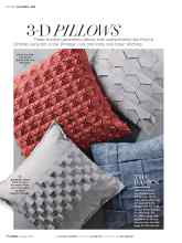 Better Homes & Gardens October 2017 Magazine Article: 3-D PILLOWS