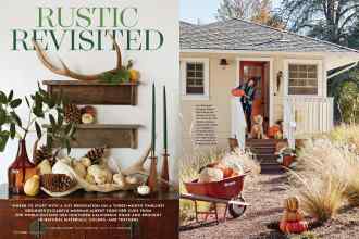 Better Homes & Gardens October 2017 Magazine Article: RUSTIC REVISITED