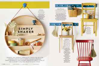 Better Homes & Gardens November 2017 Magazine Article: SIMPLY SHAKER