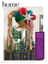 Better Homes & Gardens December 2017 Magazine Article: JEWEL TONE Christmas
