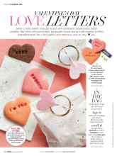 Better Homes & Gardens February 2018 Magazine Article: VALENTINE'S DAY LOVE LETTERS
