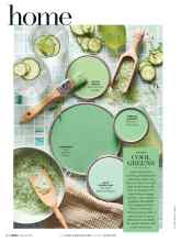 Better Homes & Gardens March 2018 Magazine Article: COOL GREENS