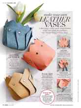 Better Homes & Gardens April 2018 Magazine Article: Make your own LEATHER VASES