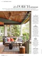 Better Homes & Gardens April 2018 Magazine Article: It's PORCH season