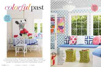 Better Homes & Gardens April 2018 Magazine Article: Colorful past