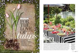Better Homes & Gardens May 2018 Magazine Article: FOR THE LOVE OF tulips