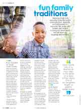 Better Homes & Gardens August 2018 Magazine Article: Fun family traditions