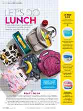 Better Homes & Gardens August 2018 Magazine Article: LET'S DO LUNCH