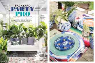 Better Homes & Gardens August 2018 Magazine Article: BACKYARD PARTY PRO