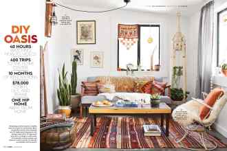 Better Homes & Gardens October 2018 Magazine Article: DIY OASIS