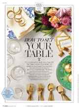 Better Homes & Gardens November 2018 Magazine Article: HOW TO SET YOUR TABLE