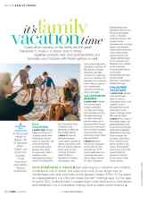 Better Homes & Gardens April 2019 Magazine Article: It's family vacation time