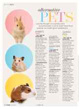 Better Homes & Gardens April 2019 Magazine Article: Alternative PETS