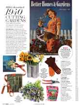 Better Homes & Gardens June 2019 Magazine Article: 1940 CUTTING GARDENS