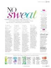 Better Homes & Gardens July 2019 Magazine Article: NO sweat