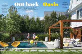 Better Homes & Gardens August 2019 Magazine Article: Out-back Oasis