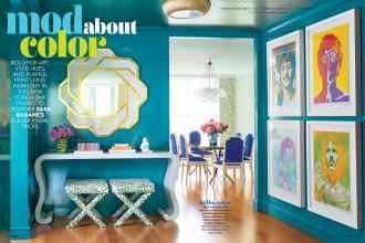Better Homes & Gardens September 2019 Magazine Article: Mod about color