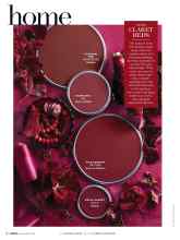 Better Homes & Gardens November 2019 Magazine Article: CLARET REDS