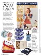 Better Homes & Gardens November 2019 Magazine Article: 1939 MAKE & TAKE