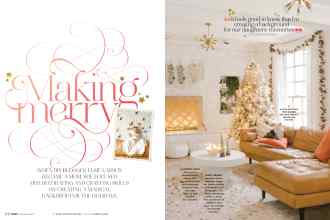 Better Homes & Gardens December 2019 Magazine Article: Making merry