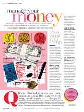 Better Homes & Gardens January 2020 Magazine Article: Manage your money