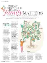 Better Homes & Gardens February 2020 Magazine Article: WHEN IT COMES TO YOUR HEART, family MATTERS