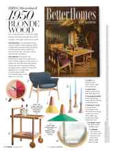 Better Homes & Gardens February 2020 Magazine Article: BH&G throwback 1950 BLONDE WOOD
