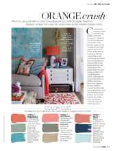 Better Homes & Gardens March 2020 Magazine Article: ORANGE crush