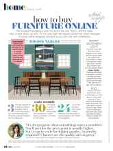 Better Homes & Gardens April 2020 Magazine Article: How to buy FURNITURE ONLINE