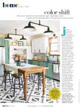 Better Homes & Gardens April 2020 Magazine Article: Color shift