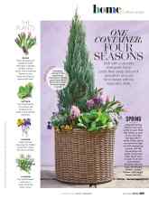 Better Homes & Gardens April 2020 Magazine Article: ONE CONTAINER, FOUR SEASONS