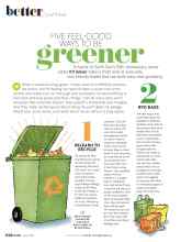 Better Homes & Gardens April 2020 Magazine Article: FIVE FEEL-GOOD WAYS TO BE greener
