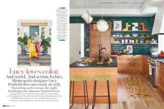 Better Homes & Gardens April 2020 Magazine Article: Lucy loves color