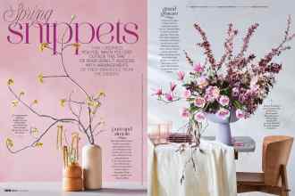 Better Homes & Gardens April 2020 Magazine Article: Spring snippets