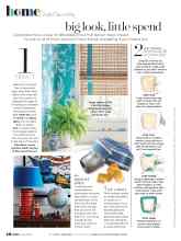 Better Homes & Gardens July 2020 Magazine Article: Big look, little spend