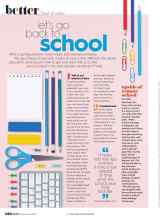 Better Homes & Gardens September 2020 Magazine Article: Let's go back to school