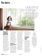 Better Homes & Gardens September 2020 Magazine Article: Adjusting to change