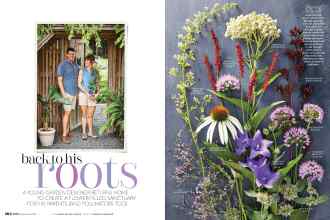 Better Homes & Gardens September 2020 Magazine Article: Back to his roots