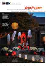 Better Homes & Gardens October 2020 Magazine Article: Ghostly glow