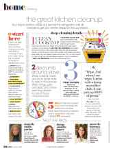 Better Homes & Gardens October 2020 Magazine Article: The great kitchen cleanup