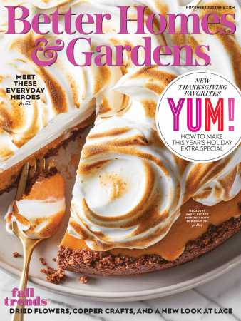 Better Homes & Gardens November 2020 Magazine Cover